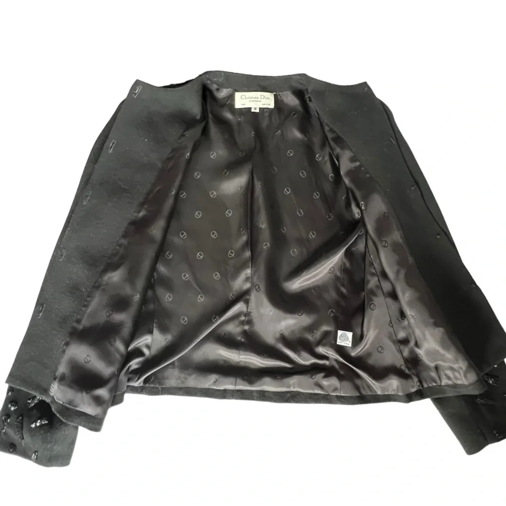Christian Dior Vintage Wool Beaded Blazer | 8